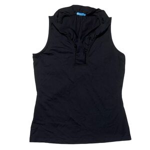 NWOT J. McLaughlin Durham Sleeveless Ruffle V-Neck Top